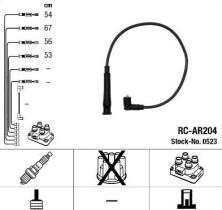 Ngk 0523 - Cable encendido de cobre