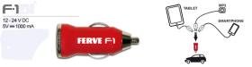 Ferve F1 - Cargador USB 12-24V 5V